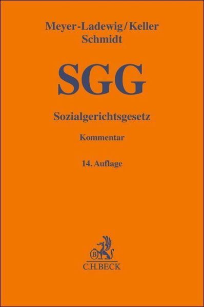 Buchcover und Innenansicht für das Buch: Sozialgerichtsgesetz. SGG