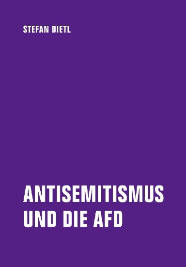 Buchcover und Innenansicht für das Buch: Antisemitismus und die AfD