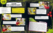 Buchcover und Innenansicht für das Buch: Zisch, Blubber, Schleim - naturwissenschaftliche Experimente mit hohem Spaßfaktor