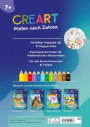 Buchcover und Innenansicht für das Buch: CreArt Malen nach Zahlen ab 7: Pferdeträume