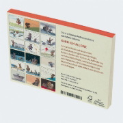Buchcover und Innenansicht für das Buch: Kann ich alleine! Postkarten-Set