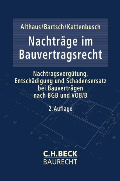 Buchcover und Innenansicht für das Buch: Nachträge im Bauvertragsrecht