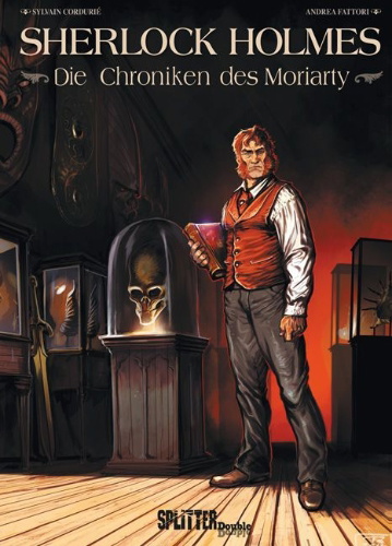Buchcover und Innenansicht für das Buch: Sherlock Holmes - Les chroniques de Moriarty