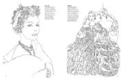 Buchcover und Innenansicht für das Buch: VOGUE Colouring Book