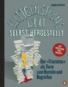 Buchcover und Innenansicht für das Buch: Wittgensteins Welt - selbst hergestellt