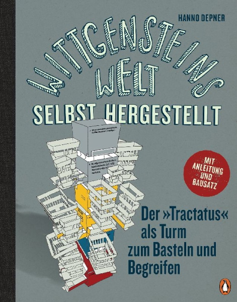 Buchcover und Innenansicht für das Buch: Wittgensteins Welt - selbst hergestellt