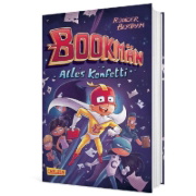 Buchcover und Innenansicht für das Buch: Bookmän: Alles Konfetti 