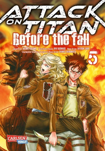 Buchcover und Innenansicht für das Buch: Shingeki no Kyojin - Before the Fall