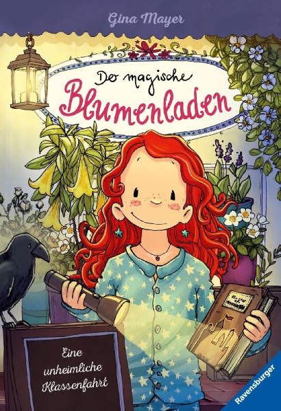 Buchcover und Innenansicht für das Buch: Der magische Blumenladen, Band 12: Eine unheimliche Klassenfahrt