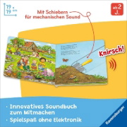 Buchcover und Innenansicht für das Buch: Spielen, hören, staunen - Garten