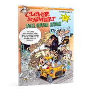 Buchcover und Innenansicht für das Buch: Mortadelo y Filemon: El coche eléctrico