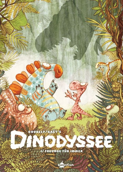 Buchcover und Innenansicht für das Buch: Dinodyssée 1