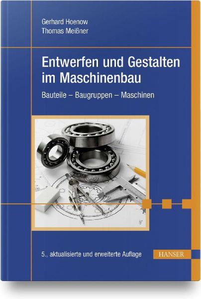 Buchcover und Innenansicht für das Buch: Entwerfen und Gestalten im Maschinenbau