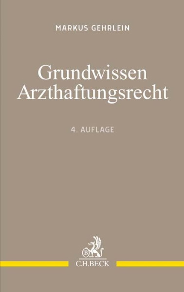 Buchcover und Innenansicht für das Buch: Grundwissen Arzthaftungsrecht