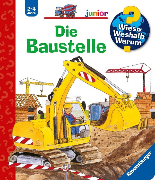 Buchcover und Innenansicht für das Buch: Wieso? Weshalb? Warum? junior, Band 7: Die Baustelle