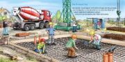 Buchcover und Innenansicht für das Buch: Hör mal (Soundbuch): Auf der Baustelle