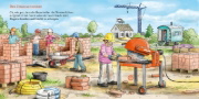 Buchcover und Innenansicht für das Buch: Hör mal (Soundbuch): Auf der Baustelle