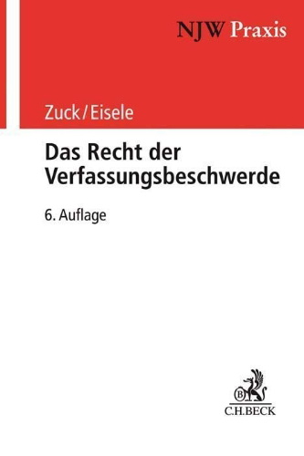 Buchcover und Innenansicht für das Buch: Das Recht der Verfassungsbeschwerde