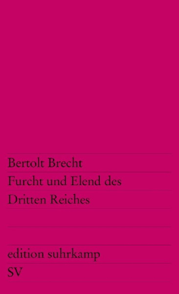 Buchcover und Innenansicht für das Buch: Furcht und Elend des Dritten Reiches