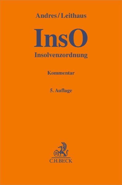 Buchcover und Innenansicht für das Buch: Insolvenzordnung (InsO)
