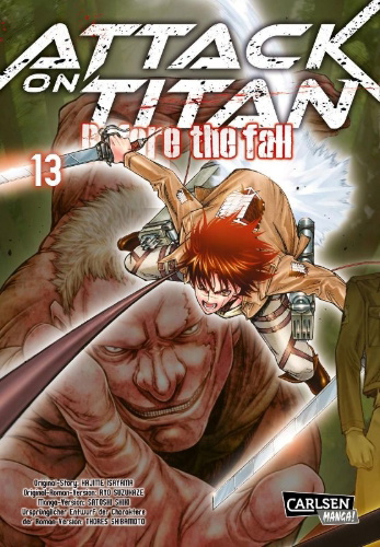 Buchcover und Innenansicht für das Buch: Shingeki no Kyojin - Before the Fall