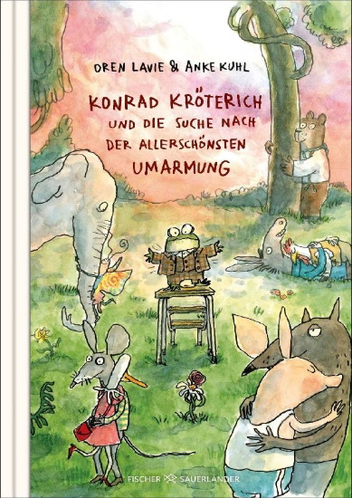 Buchcover und Innenansicht für das Buch: Huntington Toad and the perfect Hug
