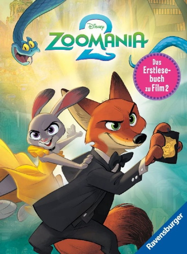 Buchcover und Innenansicht für das Buch: Disney Zoomania 2 - Das offizielle Erstlesebuch zu Film 2