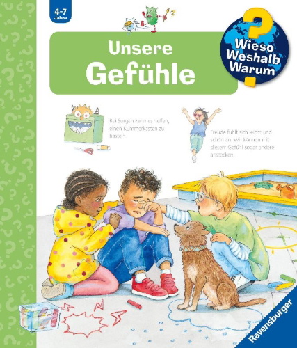 Buchcover und Innenansicht für das Buch: Wieso? Weshalb? Warum? Kernreihe, Band 58 - Unsere Gefühle