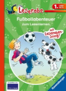 Buchcover und Innenansicht für das Buch: Fußballabenteuer zum Lesenlernen