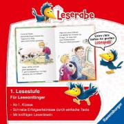 Buchcover und Innenansicht für das Buch: Fußballabenteuer zum Lesenlernen