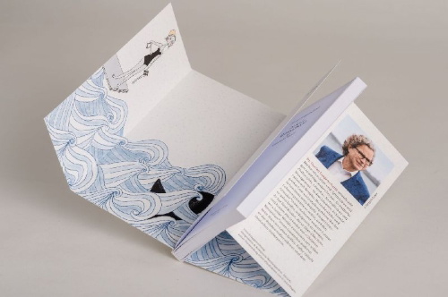 Buchcover und Innenansicht für das Buch: Das kleine Wörterbuch für Optimist*innen