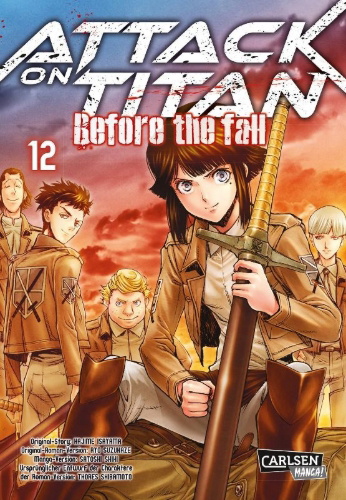 Buchcover und Innenansicht für das Buch: Shingeki no Kyojin - Before the Fall