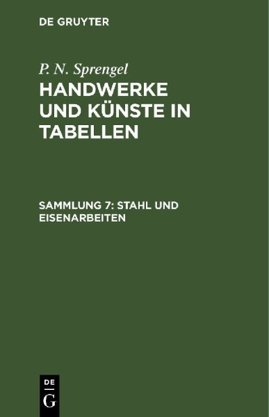 Buchcover und Innenansicht für das Buch: Stahl und Eisenarbeiten