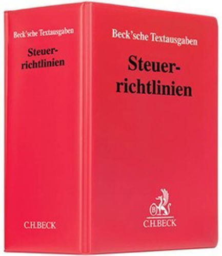 Buchcover und Innenansicht für das Buch: Steuerrichtlinien (ohne Fortsetzungsnotierung). Inkl. 198. Ergänzungslieferung