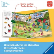 Buchcover und Innenansicht für das Buch: Mein erstes Sachen suchen Wimmelbuch: Meine Welt