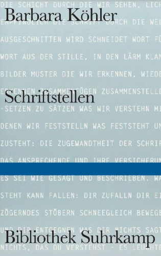 Buchcover und Innenansicht für das Buch: SCHRIFTSTELLEN