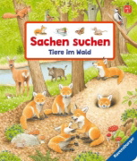 Buchcover und Innenansicht für das Buch: Sachen suchen: Tiere im Wald