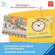 Buchcover und Innenansicht für das Buch: Spielen, hören, staunen - Stadt