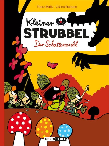 Buchcover und Innenansicht für das Buch: Kleiner Strubbel - Der Schattenwald