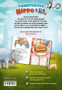 Buchcover und Innenansicht für das Buch: Tierdetektive Hippo & Ka - Wer hat den Mops gemopst?