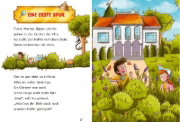 Buchcover und Innenansicht für das Buch: Tierdetektive Hippo & Ka - Wer hat den Mops gemopst?