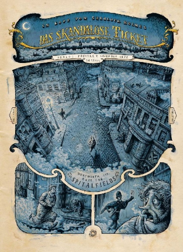 Buchcover und Innenansicht für das Buch: Im Kopf von Sherlock Holmes: Das Rätsel der skandalösen Eintrittskarte