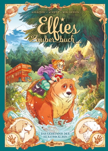 Buchcover und Innenansicht für das Buch: Grimoire d'Elfie 4