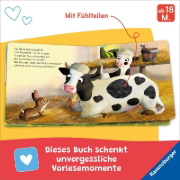 Buchcover und Innenansicht für das Buch: Mein erstes Vorlese-Fühlbuch: Bist du ein Hase?
