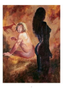 Buchcover und Innenansicht für das Buch: Peintre et Modèle