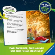 Buchcover und Innenansicht für das Buch: Die Jagd nach dem magischen Detektivkoffer, Band 8 - Ein Hai im Badesee