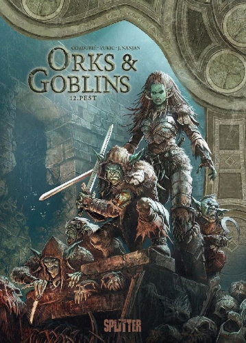 Buchcover und Innenansicht für das Buch: Orks und Goblins. Band 12