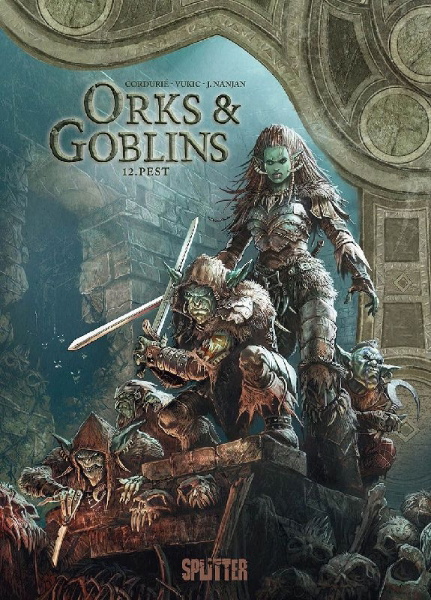 Buchcover und Innenansicht für das Buch: Orks und Goblins. Band 12