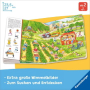 Buchcover und Innenansicht für das Buch: Sachen suchen - Mein großes Sachen suchen: Unser Bauernhof