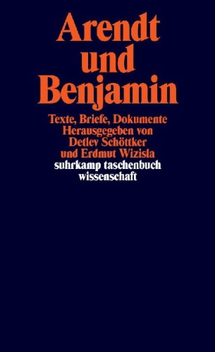 Buchcover und Innenansicht für das Buch: Arendt und Benjamin